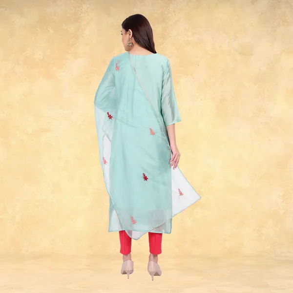 Aqua_Blue_Muslin_Hand_Embroidered_Kurta_with_Organza_Dupatta