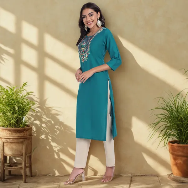 Sea_Green_Pure_Bangalore_Silk_Kurta_for_Women_|_Tropical_Twist_Kurtas