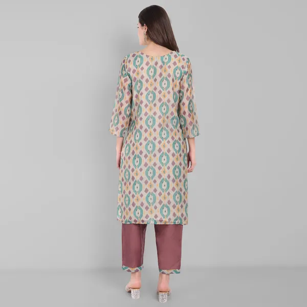Green_Chanderi_Ikat_Handwork_Kurta_Pant_and_Dupatta_set
