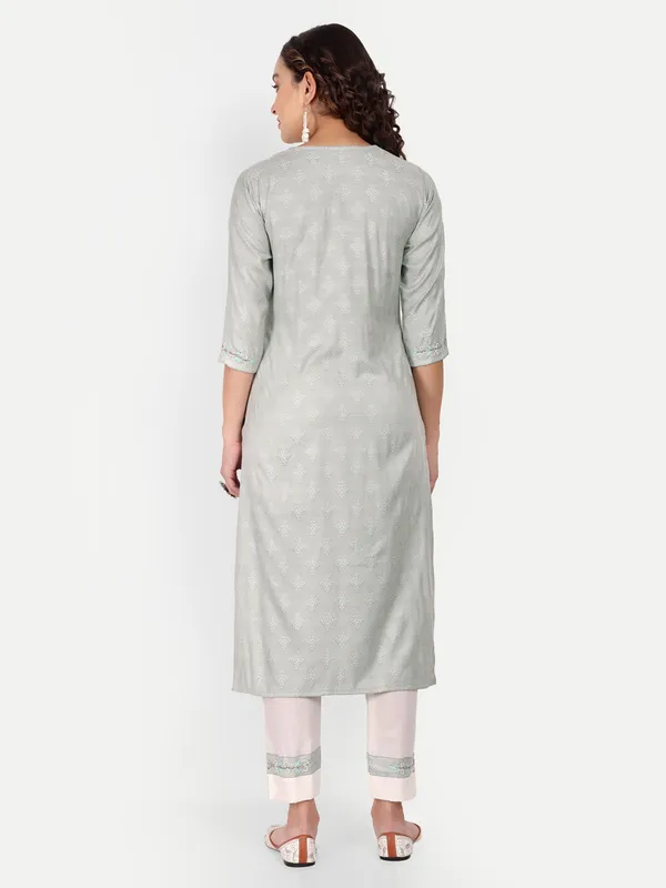 Green_Cotton_Handwork_Kurta_Pant_Set