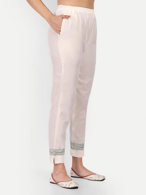 Green_Cotton_Handwork_Kurta_Pant_Set