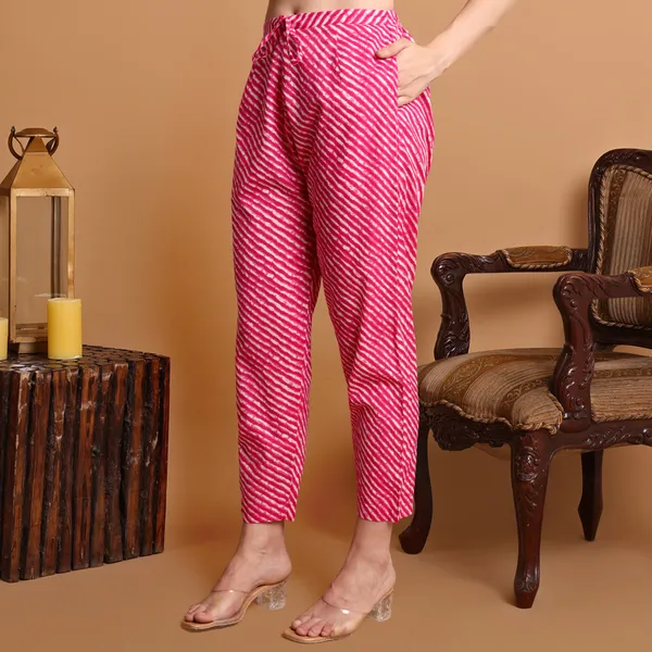 Dark_Pink_Pure_Cotton_Kurta_Pant_Dupatta_Set_for_Women_|_Autumn_Hues_Kurta_Set