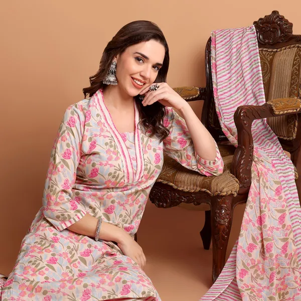Rose_Pink_Pure_Cotton_Kurta_Pant_Dupatta_Set_for_Women_|_Autumn_Hues_Kurta_Set