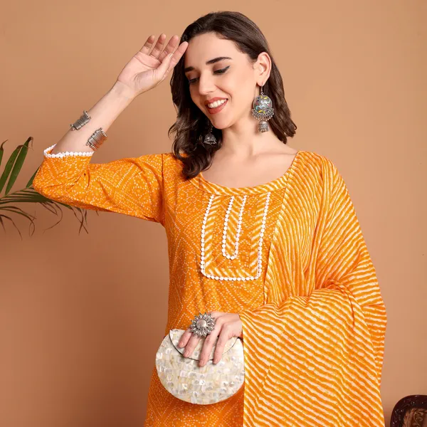 Yellow_Pure_Cotton_Kurta_Pant_Dupatta_Set_for_Women_|_Autumn_Hues_Kurta_Set
