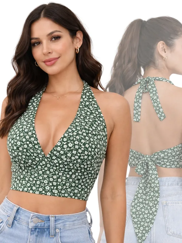 Green_Floral_Halter_Neck_Backless_Crop_Top_for_Women