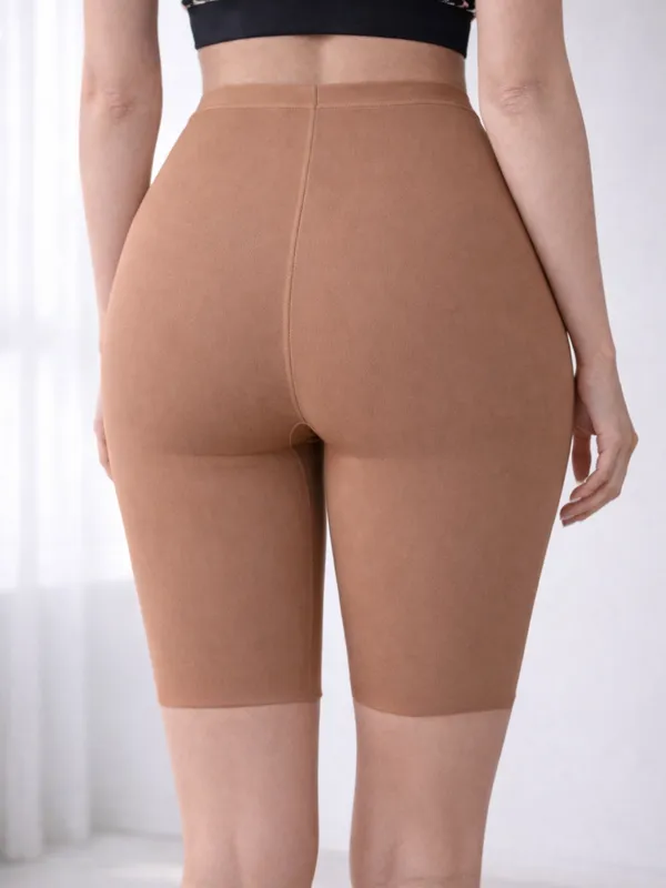 High_Waisted_Brown_Tummy_Control_Shapewear_Shorts_for_Women