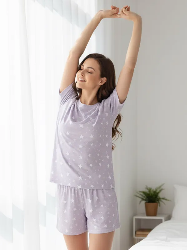 Star_Print_Sleepwear_For_Women