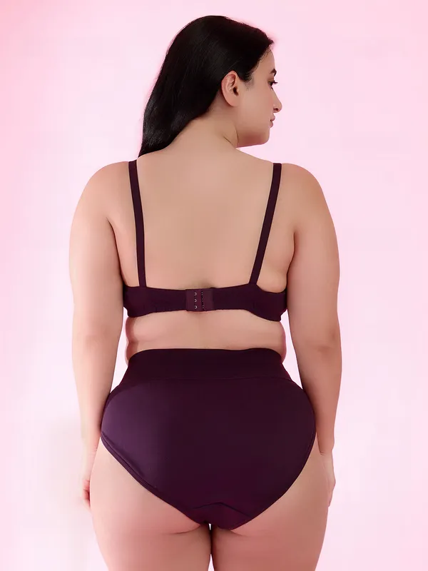 Plus_Size_Wine_Lace_Bralette_&_High_Waist_Lingerie_Set