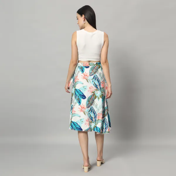 Tropical_Print_High_Waist_Wrap_Skirt_for_Women