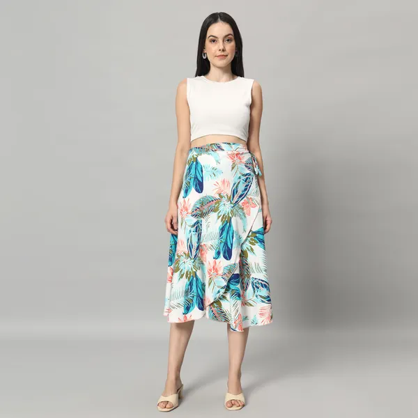 Tropical_Print_High_Waist_Wrap_Skirt_for_Women