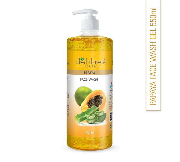 Papaya_Face_Wash_Gel_550Ml_–_Ashbee_Herbal_(Pack_Of_2)