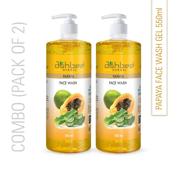 Papaya_Face_Wash_Gel_550Ml_–_Ashbee_Herbal_(Pack_Of_2)