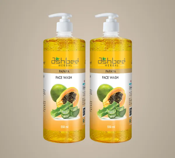 Papaya_Face_Wash_Gel_550Ml_–_Ashbee_Herbal_(Pack_Of_2)