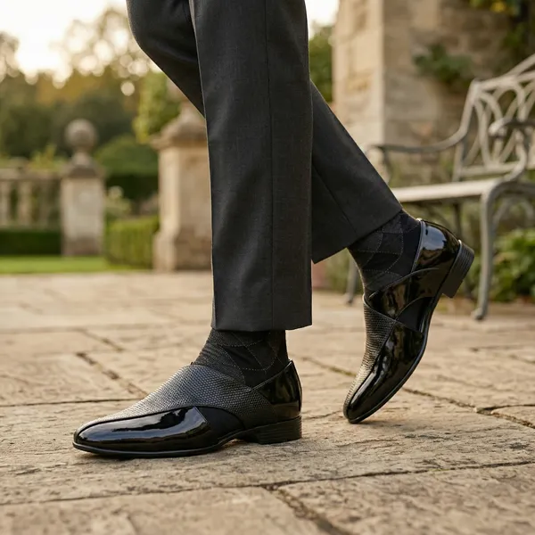 Royal_Black_Cross_Strap_Formal_Shoes