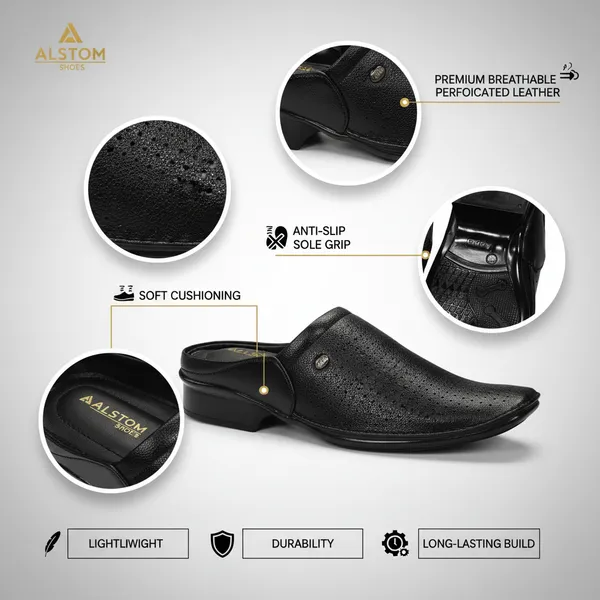 Aero_Black_Perforated_Slip-On_Mule