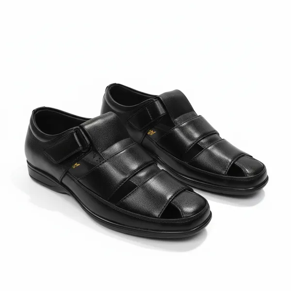 Black_Secure_Comfort_Sandal_For_Men