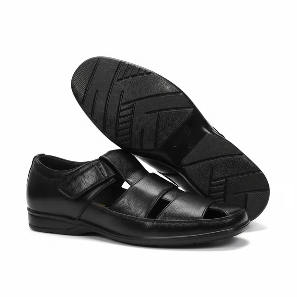 Black_Secure_Comfort_Sandal_For_Men