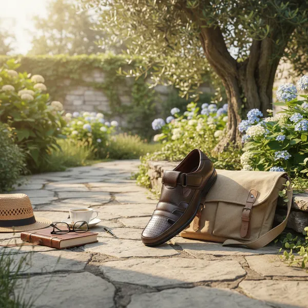 Brown_Perforated_Comfort_Sandal_For_Men