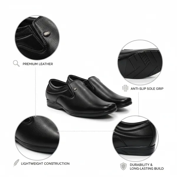 Flex_Black_Slip-On_For_Men