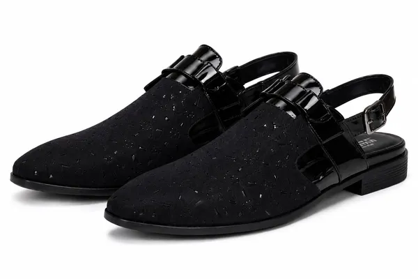 Premium_Black_Velvet_Sling_back_Formal_Sandal