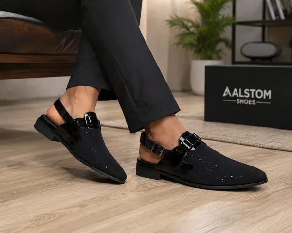 Premium_Black_Velvet_Sling_back_Formal_Sandal