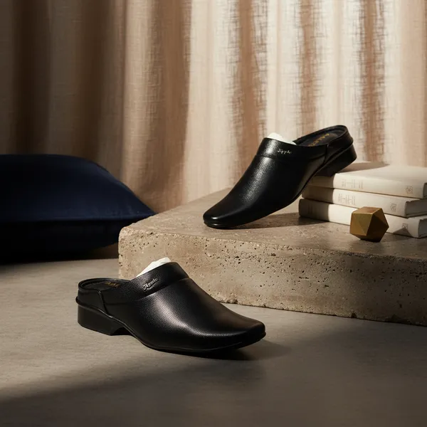 Black_Comfort_Mules_For_Men
