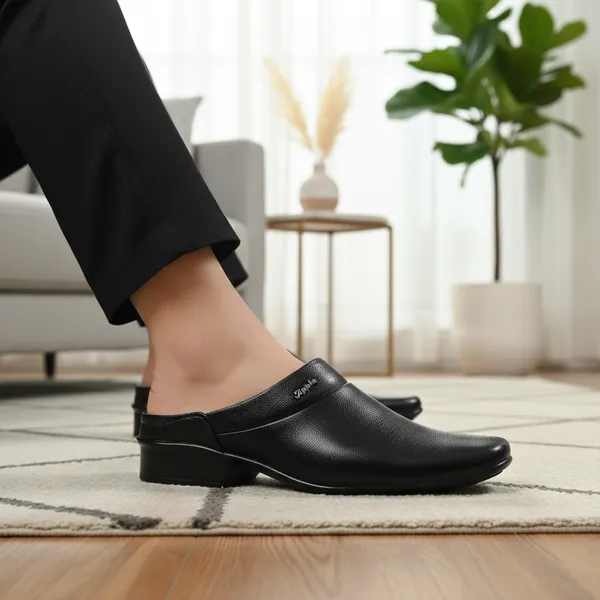 Black_Comfort_Mules_For_Men