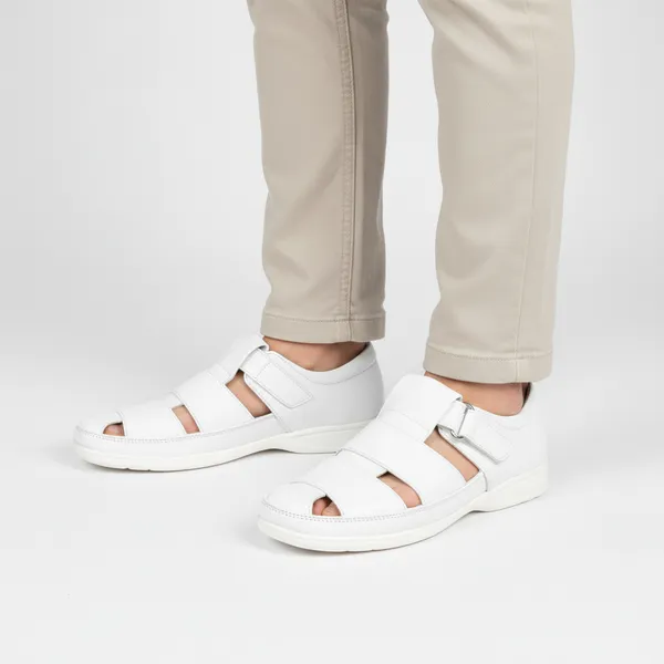 White_Secure_Comfort_Sandals_For_Men