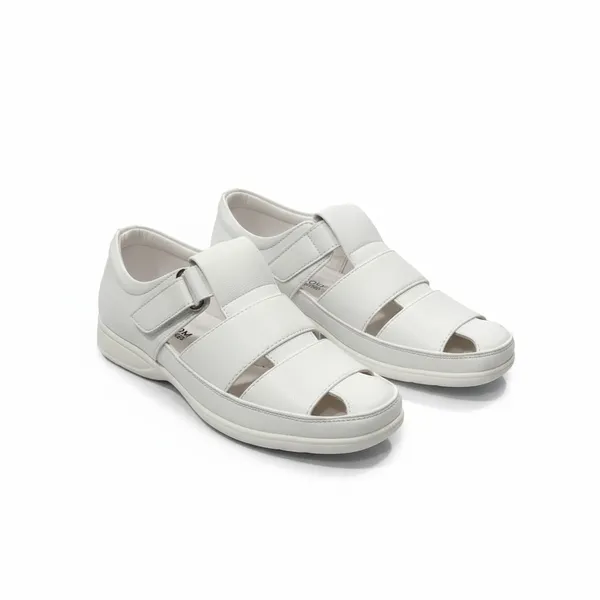 White_Secure_Comfort_Sandals_For_Men