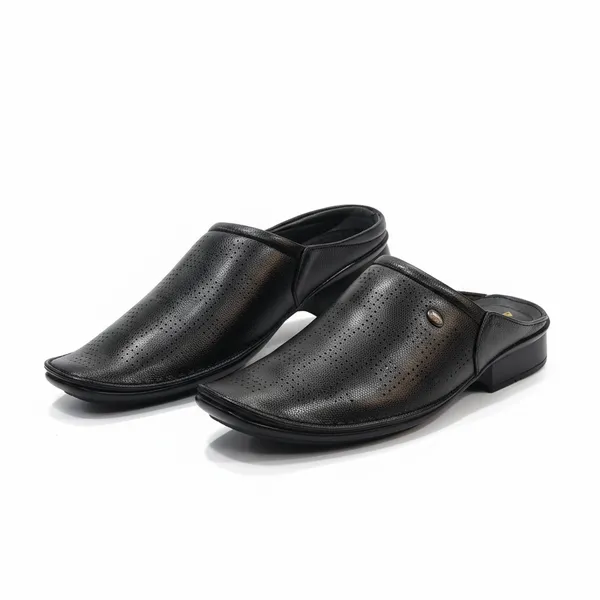 Black_Perforated_Comfort_Mules_For_Men