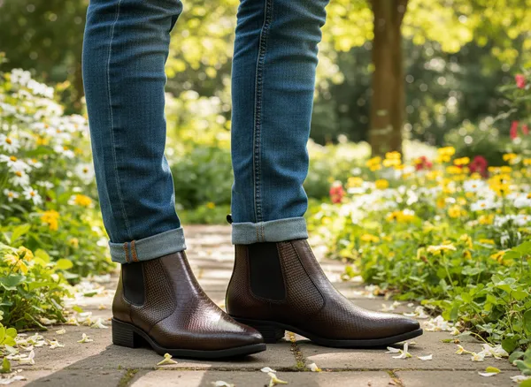 Textured_Brown_Chelsea_Boots