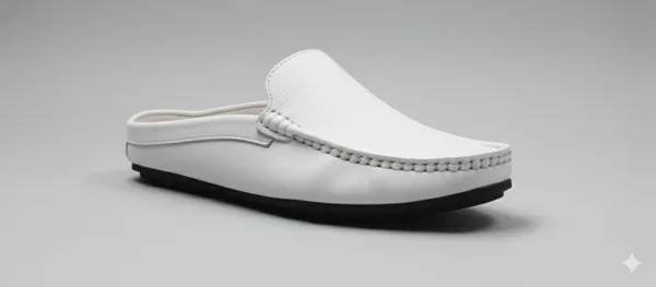 The_Alpine_White_Loafer_Mule_For_Men