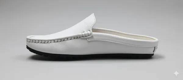 The_Alpine_White_Loafer_Mule_For_Men