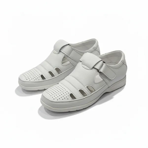 White_Perforated_Comfort_Sandal_For_Men