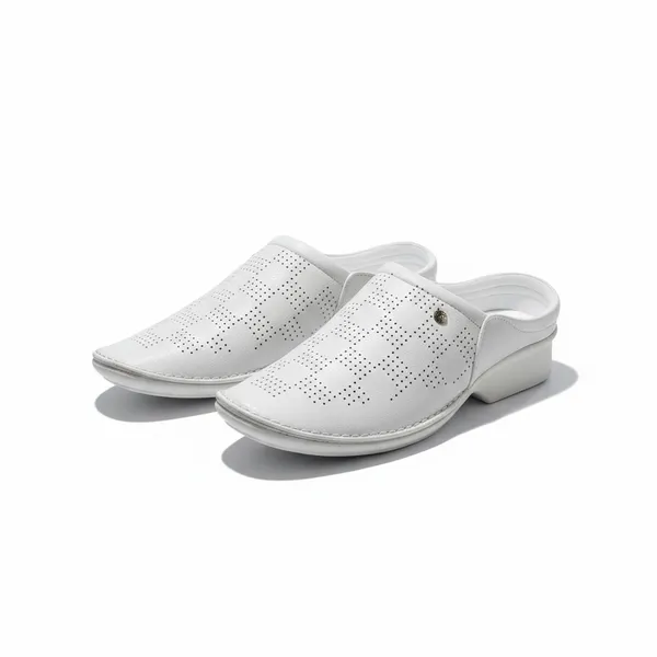 White_Perforated_Comfort_Mules_For_Men