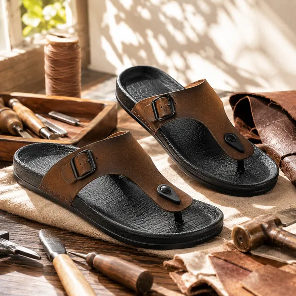 Fleek_Buckle_Ease_Tan_Slippers