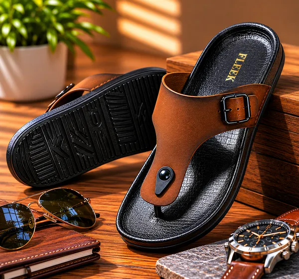 Fleek_Buckle_Ease_Tan_Slippers