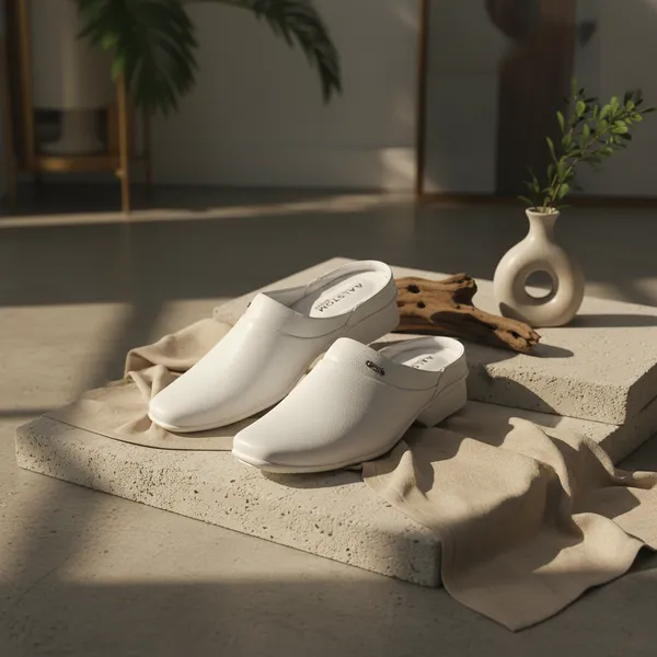 White_Comfort_Mules_For_Men