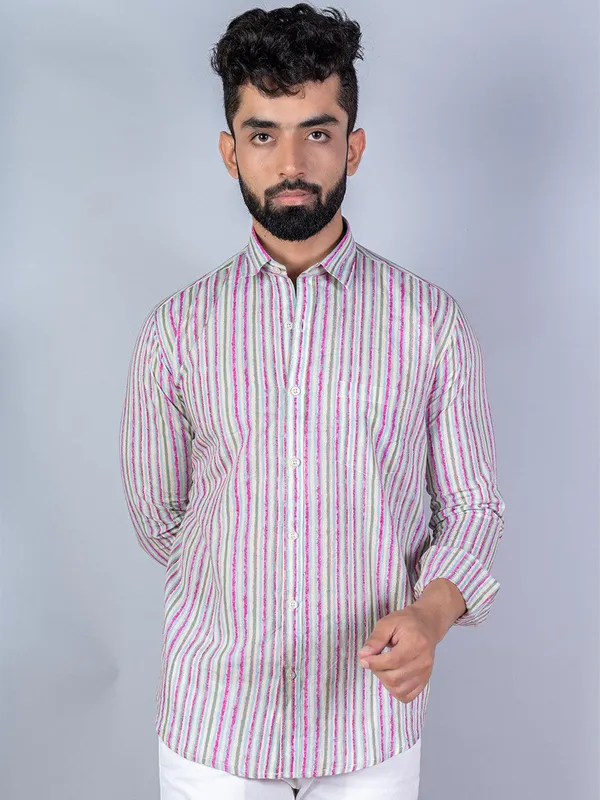 Men's_Regular_Fit_Multi_Stripe_Cotton_Button_Down_Full_Sleeve_Slim_Fit_Shirt_-_Doriyan