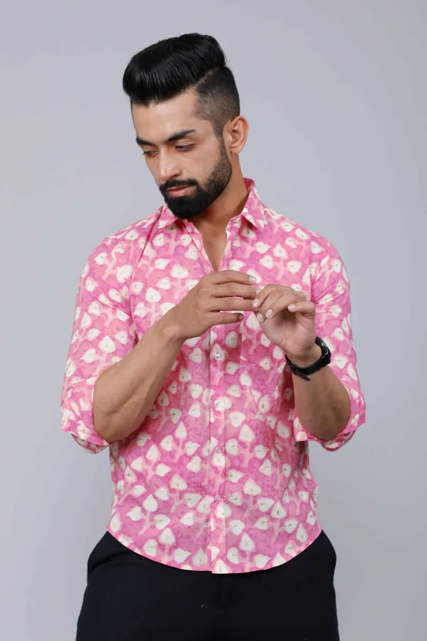 Men's_Pink_Print_Comfort_Cotton_Festive_Shirt_-_Doriyan