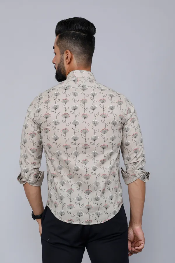 Men's_Beige_Comfort_Floral_Printed_Casual_Shirt_-_Doriyan