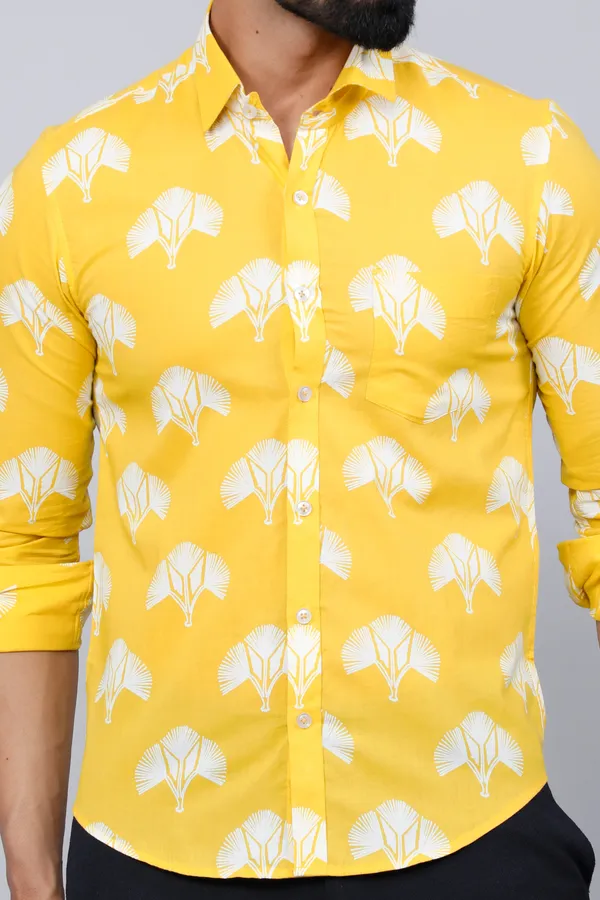 Men's_Yellow_And_White_Floral_Printed_Full_Sleeves_Cotton_Casual_Shirt_-_Doriyan