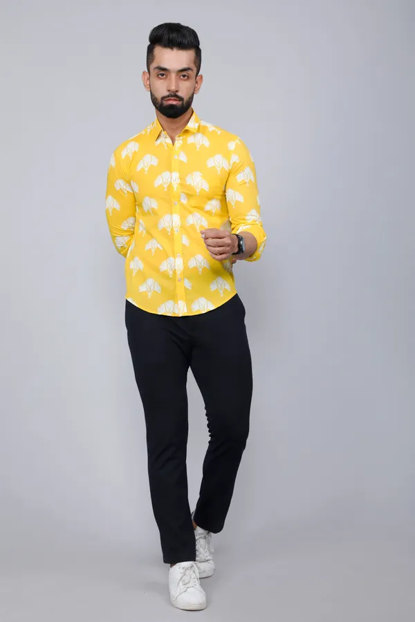 Men's_Yellow_And_White_Floral_Printed_Full_Sleeves_Cotton_Casual_Shirt_-_Doriyan