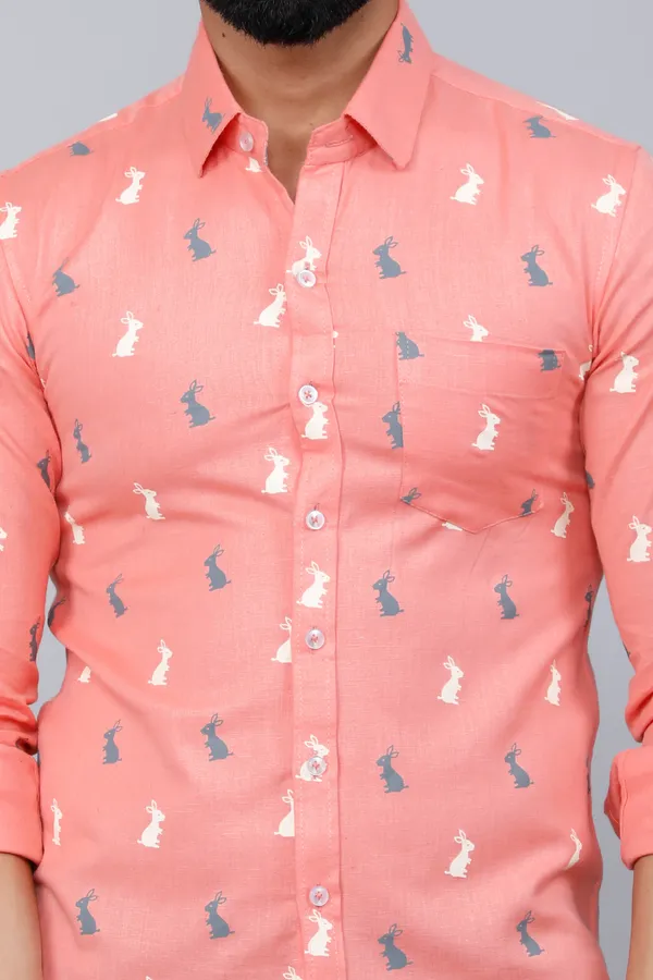 Men's_Peach_Spread_Collar_Animal_Print_Partywear_Shirt_-_Doriyan