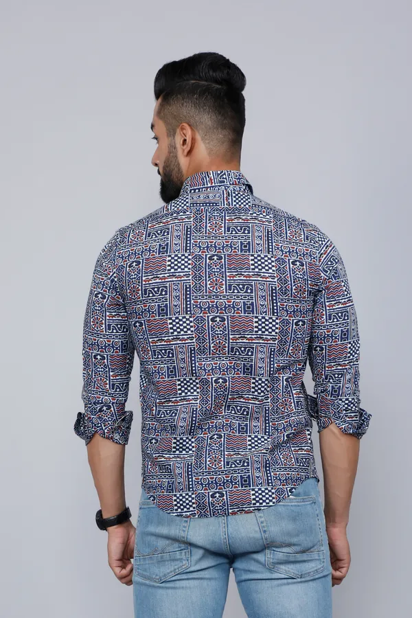 Men's_Blue_Floral_Print_Long_Sleeve_Casual_Shirt_-_Doriyan