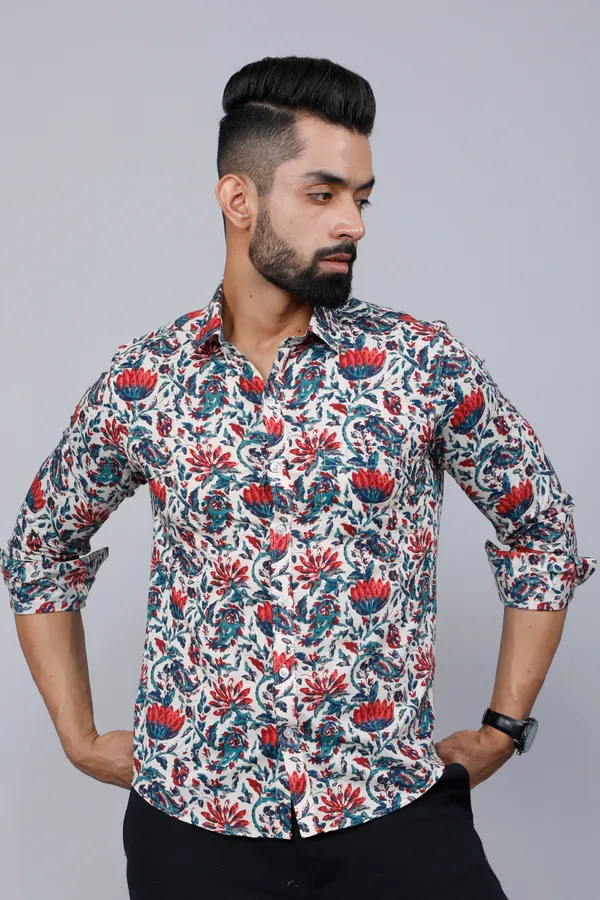 Men's_Multi-Colour_Floral_Print_Partywear_Shirt_-_Doriyan