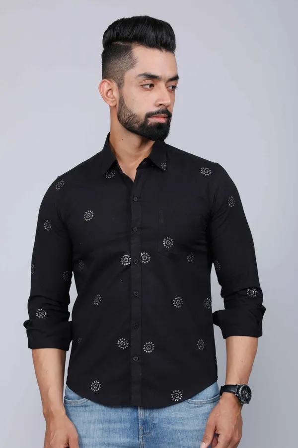 Men's_Black_Pure_Cotton_Floral_Print_Casual_Shirt_-_Doriyan