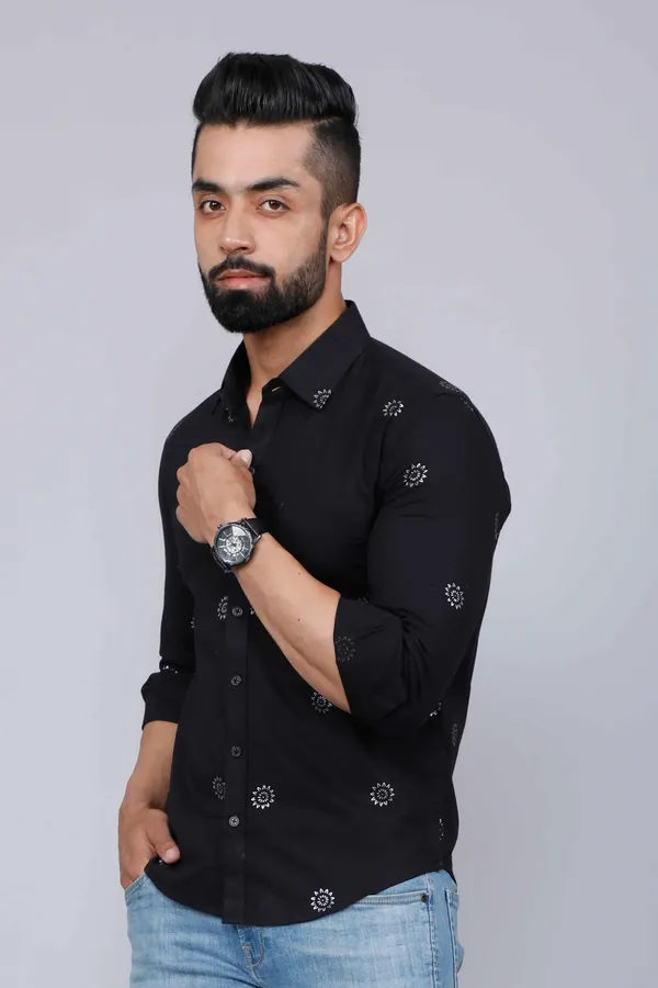 Men's_Black_Pure_Cotton_Floral_Print_Casual_Shirt_-_Doriyan