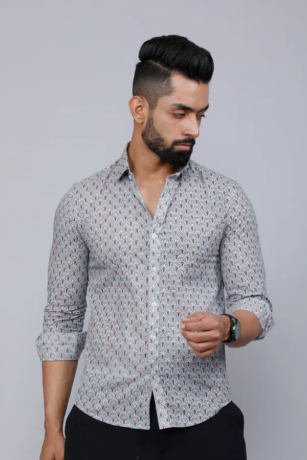 Men's_Blue_Pure_Cotton_Handblock_Floral_Print_Shirt_-_Doriyan