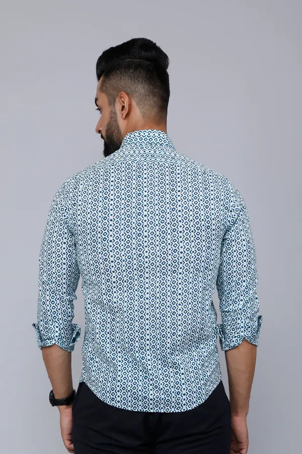 Men's_White_&_Blue_Premium_Cotton_Floral_Print_Casual_Shirt_-_Doriyan